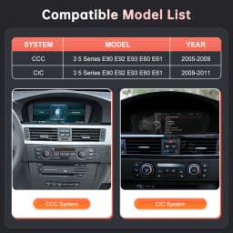 12.3'' Ultra-thin Screen Car Multimedia Display For BMW 3 Series E90 E91 E92 E93 5 Series E60 E61 Wireless CarPlay Android Auto