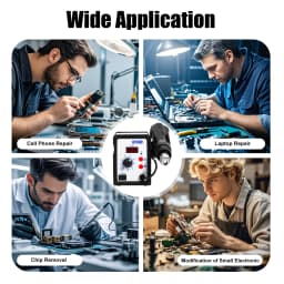 Digital Hot Air Rework Station, 700W Soldering Stations, Portable Hot Air Gun, for Repair & Modification of Small Electronics