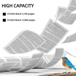 Jhaan 26A 26X Toner Compatible with HP 26X 26A CF226X CF226A for MFP M426fdw M426dw M426fdn, Laserjet Pro M402d M402dn M402n
