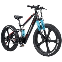 RANDRIDE YX90M Electric Bike, 26'' Fat Tire, 1000W Brushless Motor, 48V13.6Ah Battery, 45km/h Max Speed, 100km Range,