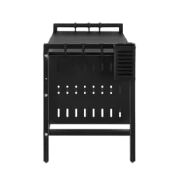 Microwave shelf, 2-tier expandable microwave shelf, organizer kitchen with 6 hooks, 38-67cm, kitchen shelf microwave stand