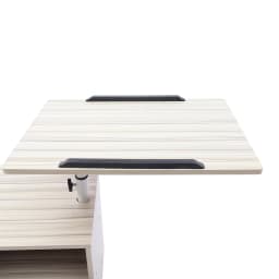 Bedside Table Bedroom Functional Wooden Bedside Table Rotatable Adjustable With Drawers, Castors and Open Shelves For Bedroom
