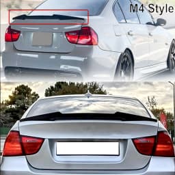 ABS Plastic Rear Spoiler For BMW 3 Series E90 Sedan 2005-2011 M4 Type Glossy Black Rear Trunk Boot Lip Spoiler Wing Car Stying