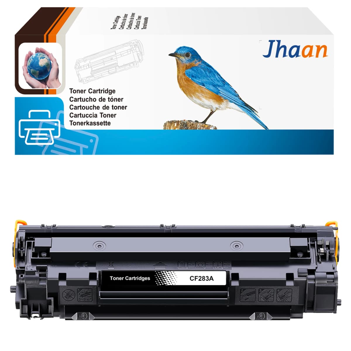 Jhaan 83A 83X Toner Cartridges Compatible with HP 83A CF283A 83X CF283X for Laserjet Pro M201dw M201n MFP M125nw M125a M127fw