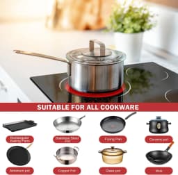 Glass Ceramic Hob, 4 Plates, Self-Sufficient, 60 cm, Glass Ceramic Hob, Touch Control, 6600 W, Double Zone, Oval Zone, Wired