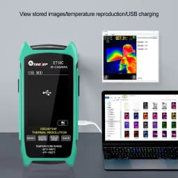 TOOLTOP ET14C -20°C~+550℃ Thermal Imaging Camera 18650 Replaceable Battery 25Hz IR Camera Thermal Imager Heat Inspect Tools