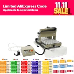 CNC 1500W 4 Axis Wood Router 6040 Engraving Drilling Machine PCB Metal Milling Machine