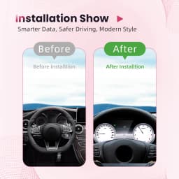 Bonroad Linux 12.3'' 1920*720P Car Lcd Digital Instrument Cluster for Benz C Class Glc W205 W253 Dashboard Speedometer Display