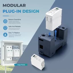 GEYA GSP9 1P+N 18mm SPD 20~40KA Surge Protector Lightning Protection Low-voltage Arrester Device AC275V SPD