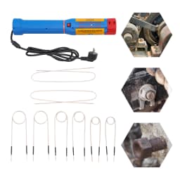 100W 220V Blue Handheld Magnetic Induction Heater Kit 800℃ Max Car Bolt Remover Repair Tools with 8Coils