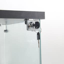 Lazyspace Glass Display Cabinet 125x42x36cm, Modern Glass Wooden Display Cabinet with 3 Shelves for Collectibles, Books, Wine