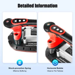 Handheld Tile Installation Tool with One Suction Cup Vibrator Slip-proof 6 Speeds Handheld Tiling Leveling Laying Vibration Machine