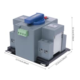 2P Automatic Switch 63A Home Dual Power Transfer Switch Emergency Current Switch Automatic Circuit Breaker Switch 220V