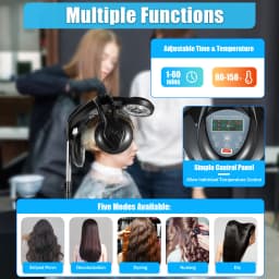1400W Salon Infared Lamp Professional Standing Hair Hood Dryer Temp Perm Color Heater Processor Beauty Salon Barber Shop