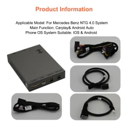 Bonroad Wireless CarPlay Android Car Retrofit Kits For Mercedes Benz C E Class GLK SLK W204 W212 2009-2011 NTG 4.0 Interface
