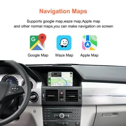 Bonroad Wireless CarPlay Android Car Retrofit Kits For Mercedes Benz C E Class GLK SLK W204 W212 2009-2011 NTG 4.0 Interface
