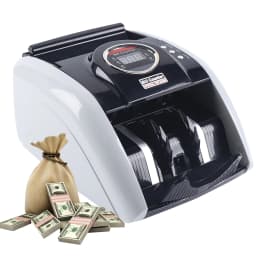 Portable Money Counter Machine, 900 Bills/Min Banknote Counter with UV Detection Counterfeit Bill Cash Currency Detection