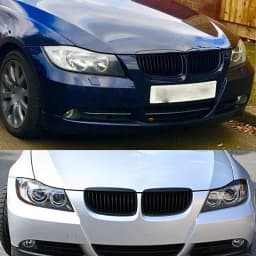 SAIQINGSP Gloss Black Front Kidney Grill Grille Bumper For BMW 3-Series E90 E91 2005-2008 CAR Accessories TOOLS
