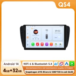 Hizpo 9" Carplay Android Radio for Seat Ibiza 6j 2009 - 2013 2010 4G Car Multimedia GPS 2din Autoradio 360 Camera Octa Core 6115