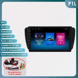 Hizpo 9" Carplay Android Radio for Seat Ibiza 6j 2009 - 2013 2010 4G Car Multimedia GPS 2din Autoradio 360 Camera Octa Core 6115