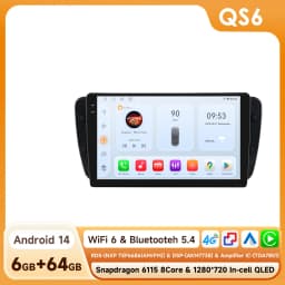 Hizpo 9" Carplay Android Radio for Seat Ibiza 6j 2009 - 2013 2010 4G Car Multimedia GPS 2din Autoradio 360 Camera Octa Core 6115