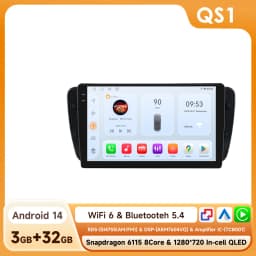 Hizpo 9" Carplay Android Radio for Seat Ibiza 6j 2009 - 2013 2010 4G Car Multimedia GPS 2din Autoradio 360 Camera Octa Core 6115