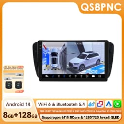 Hizpo 9" Carplay Android Radio for Seat Ibiza 6j 2009 - 2013 2010 4G Car Multimedia GPS 2din Autoradio 360 Camera Octa Core 6115