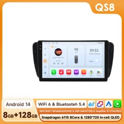 Hizpo 9" Carplay Android Radio for Seat Ibiza 6j 2009 - 2013 2010 4G Car Multimedia GPS 2din Autoradio 360 Camera Octa Core 6115