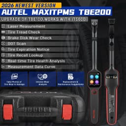 Autel MaxiTPMS TBE200 EU Tire Tread Depth Brake Disc Wear Detector Diagnostic Scan TPMS Reports and Repair Tips With ITS600