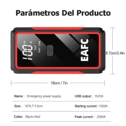 Portable Power Bank Car Jump Starter 600A / 1200A / 2000A Car Battery Booster 12V Car Starting Device Car Emergency Booster