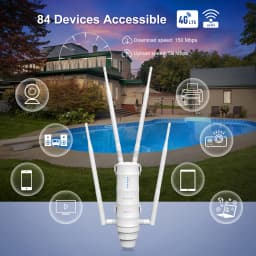 Wavlink 4G LTE AC1200 Outdoor Wi-Fi Router With SIM Card Slot 2.4G 5G Antennas 1000Mbps WAN Port Range Extender High Power