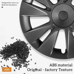 4PCS 18-Inch Knife Wheel Cover For Tesla Model 3 2017-2023 Performance Hub Caps Replacement Wheel Cap Full Rim Cover Accessories