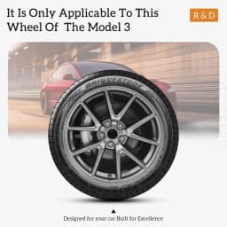 4PCS 18-Inch Knife Wheel Cover For Tesla Model 3 2017-2023 Performance Hub Caps Replacement Wheel Cap Full Rim Cover Accessories