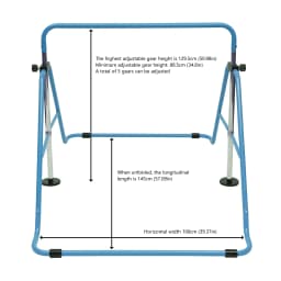 Indoor/Outdoor Horizontal Bar Gymnastics Bar Youth And Children Training Gymnasium Family Adjustable Level High Pole