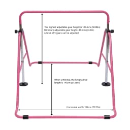 Indoor/Outdoor Horizontal Bar Gymnastics Bar Youth And Children Training Gymnasium Family Adjustable Level High Pole