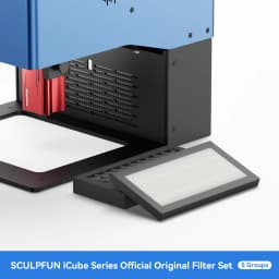 SCULPFUN iCube Series Filter Cotton for iCube 10W/5W /3W Efficient Filtration with Activated Carbon and Easy Installation 5Pcs