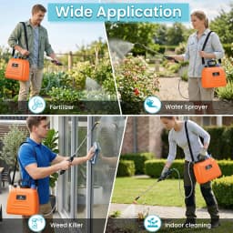 6.5L/8L/9L Automatic Electric Sprayer Garden Plant Sprayer Handheld Rechargeable Sprinkler Sprayer Atomization Shouldered Watering Can
