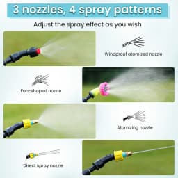6.5L/8L/9L Automatic Electric Sprayer Garden Plant Sprayer Handheld Rechargeable Sprinkler Sprayer Atomization Shouldered Watering Can