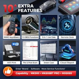 Autel MaxiCheck MK900 Obd2 Scanner Bidirectional Control Scan Tool All System Diagnostic Tools DOIP & CAN Upgrade of MK808BT