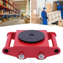 6T Heavy Duty Machinery Mover 360° Rotation Cap Cargo Trolley Machine Transport Roller Cart Industrial Dolly Skate Handling Tool