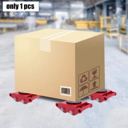 6T Heavy Duty Machinery Mover 360° Rotation Cap Cargo Trolley Machine Transport Roller Cart Industrial Dolly Skate Handling Tool