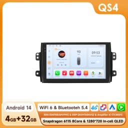 Hizpo Car Intelligent Systems Radio For Suzuki SX4 2006-2013 For Fiat Sedici 2005-2014 Carplay Android Auto Multimedia GPS 2din