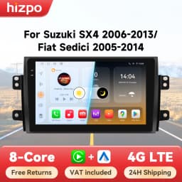 Hizpo Car Intelligent Systems Radio For Suzuki SX4 2006-2013 For Fiat Sedici 2005-2014 Carplay Android Auto Multimedia GPS 2din
