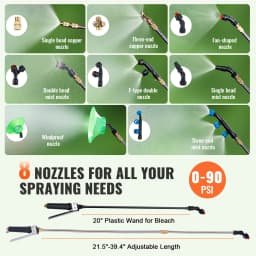 SucceBuy Battery Powered Lawn Sprayer on Wheel Adjustable Pressure 15 Gal Tank Cart Sprayer Wide Mouth Lid for Weeding Spraying