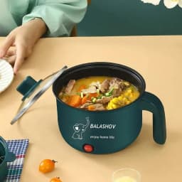 Mini Non-Stick Electric Cooker Kitchen 1-2 People Double Hot Pot Multifunction Steamer Electric Cooker for Home