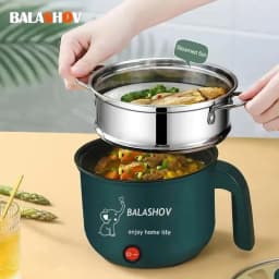 Mini Non-Stick Electric Cooker Kitchen 1-2 People Double Hot Pot Multifunction Steamer Electric Cooker for Home