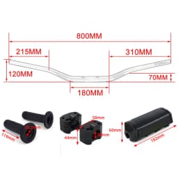 Handlebar Hand 11/8" 28MM Fat Handle Bar CNC For KTM YAMAHA HONDA SUZUKI KAWASAKI Kayo CRF EXC Motorcycle Dirt Bike
