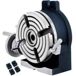 SucceBuy 150mm/5.9In Vertical & Horizontal Rotary Table Adjustable Dividing Plate Index System Dividing Head for Milling Machine