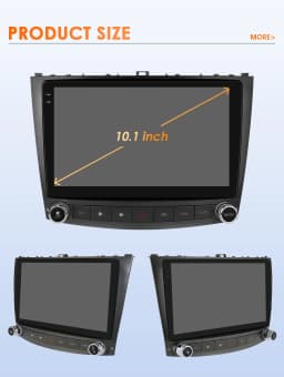 10.1" Hizpo 2Din Android Auto CarPlay Radio for Lexus IS200 250 300 350 2006 - 2012 Snapdragon 6115 4G BT RDS DSP GPS SWC 360CAM
