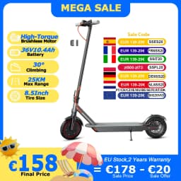 JUICEASE E1 Electric Scooter Powerful Motor 36V 10.4Ah Battery 25KM Long Range Foldable Smart APP Control Adult Commuter EScooter EU Stock